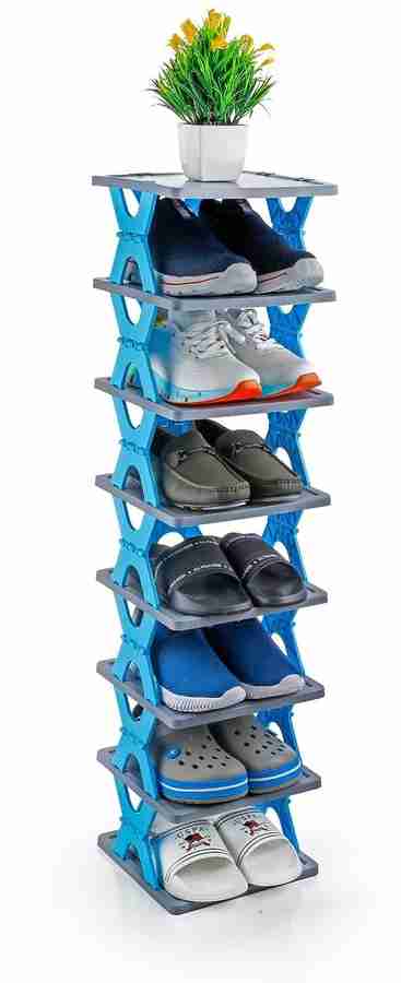 SELDOS 8 Layer Shoe Rack Lightweight Foldable Shoe Rack For Home Plastic Shoe Stand Plastic Shoe Rack Price in India Buy SELDOS 8 Layer Shoe Rack Lightweight Foldable Shoe Rack For