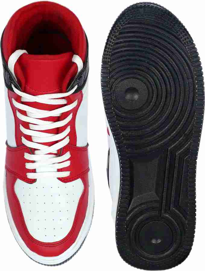 Nike red casual shoes clearance