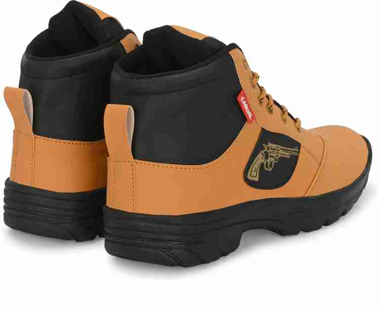 Orange steel toe boots hotsell