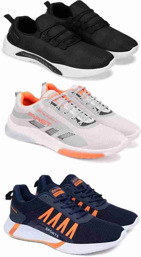 rkm rkm Sport Shoe LaceUp Lightweight Multicolour Running Shoes For Men Pack Of 3 Running Shoes For Men Buy rkm rkm Sport Shoe LaceUp Lightweight Multicolour Running Shoes For Men Pack