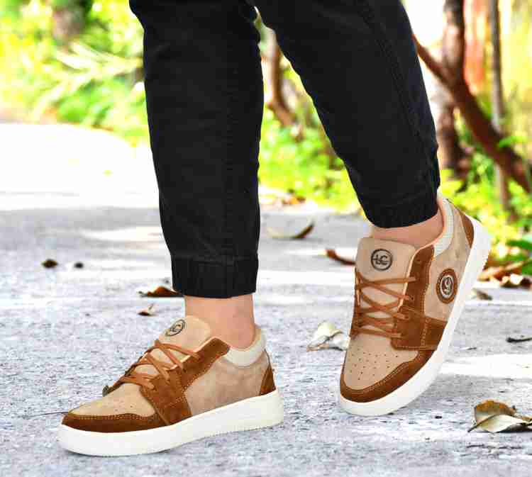LE CHIC Outdoor Genuine Leather Casual Shoes Sneakers For Men