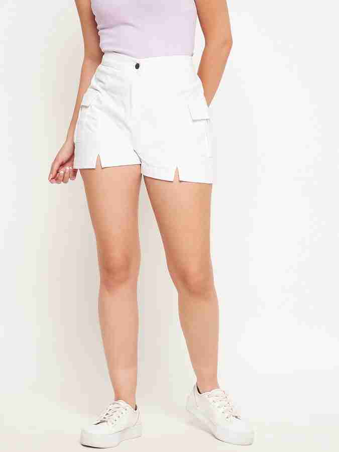 Red and white shorts womens online