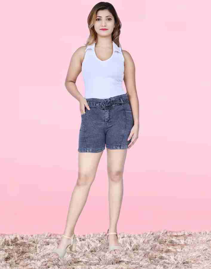 High waisted on sale shorts india