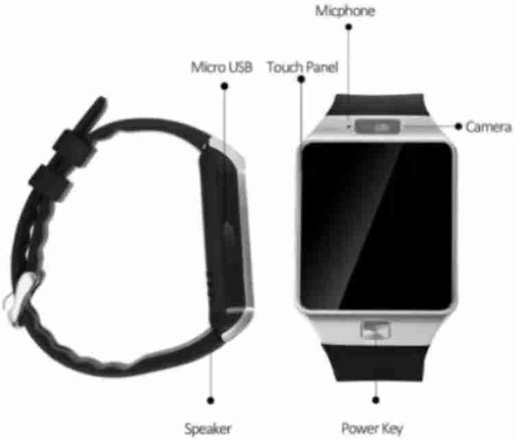 Clairbell OKL52 KM11 DZ09 Bluetooth Smartwatch with Sim Slot Smartwatch Black Strap Smartwatch Price in India Buy Clairbell OKL52 KM11 DZ09 Bluetooth Smartwatch with Sim Slot Smartwatch Black Strap ...