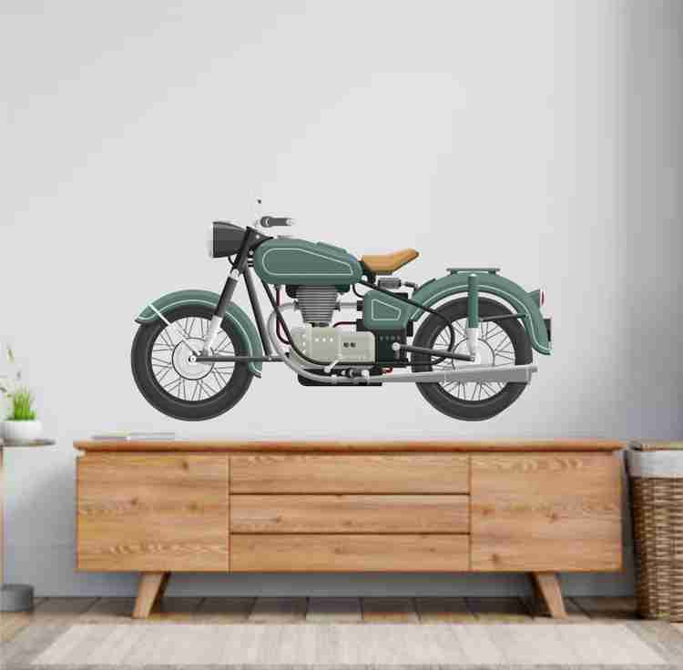 Royal enfield wall painting hot sale