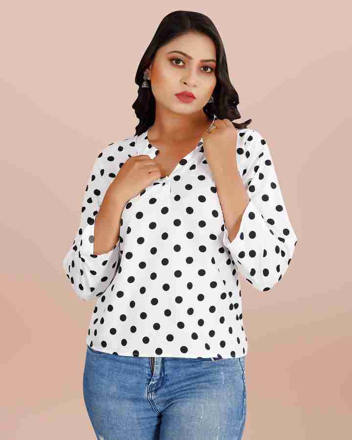 HASMI TRENDZ Casual Printed Women White Top Buy HASMI TRENDZ Casual Printed Women White Top Online at Best Prices in India Flipkart