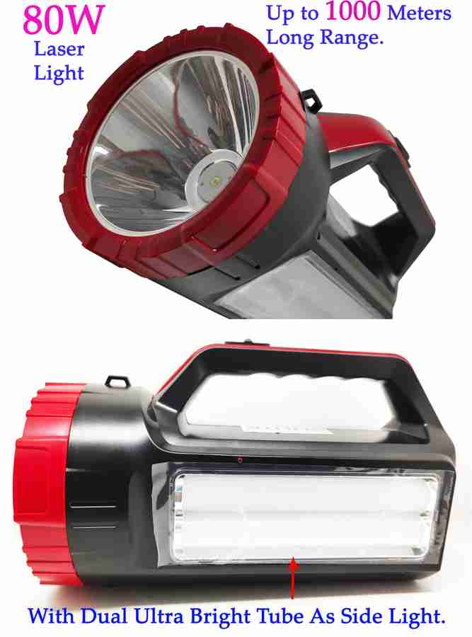 TRX 1 km long range beaming kisan led torch 80w multi functional rechargeable light Torch Price in India Buy TRX 1 km long range beaming kisan led torch 80w multi functional