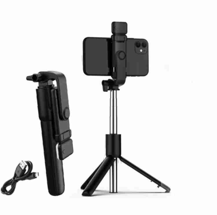 GUGGU ATR_576A_R1S WITH REMOTE TRIPOD STAND FOR MOBILE 3 IN 1 BLUETOOTH  SELFIE STICK Tripod - GUGGU 