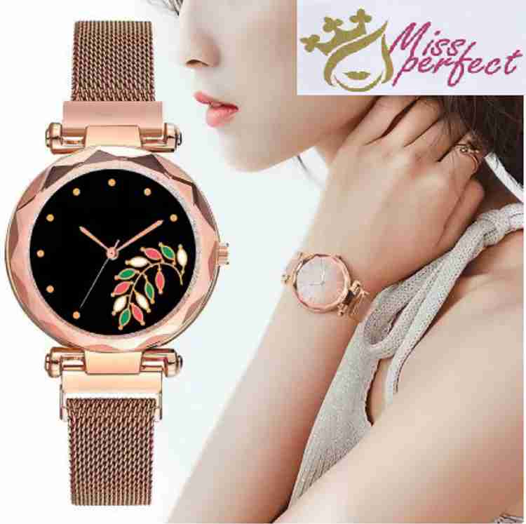 KU Women New Luxury Rose Gold Magnet Belt Stylish Watches Ladies Wrist Watch No Analog Watch For Women Buy KU Women New Luxury Rose Gold Magnet Belt Stylish Watches Ladies