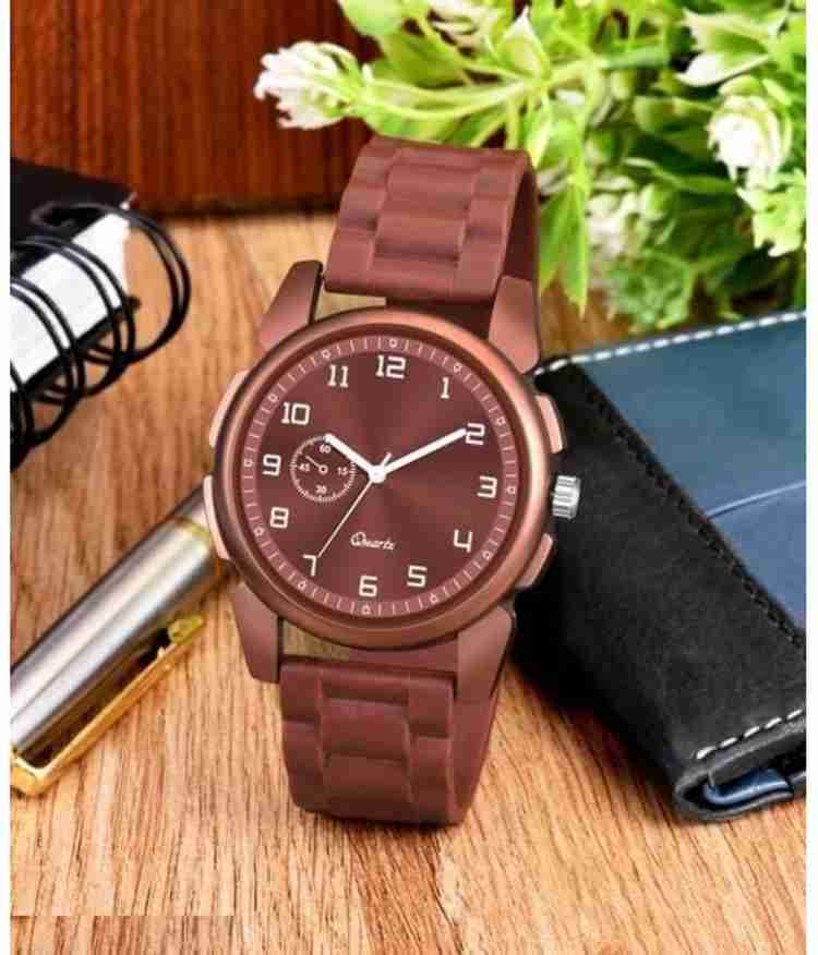 Bolun Analog Watch For Men Buy Bolun Analog Watch For Men Kacho RR Brown Pu Men Watch Online at Best Prices in India Flipkart