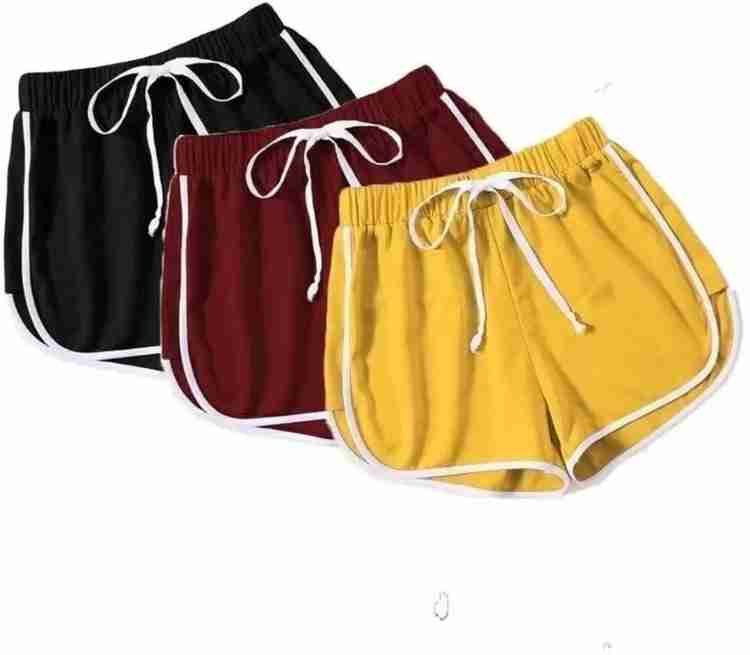 POWERmerc Solid Women Multicolor Hotpants Buy POWERmerc Solid Women Multicolor Hotpants Online at Best Prices in India Flipkart