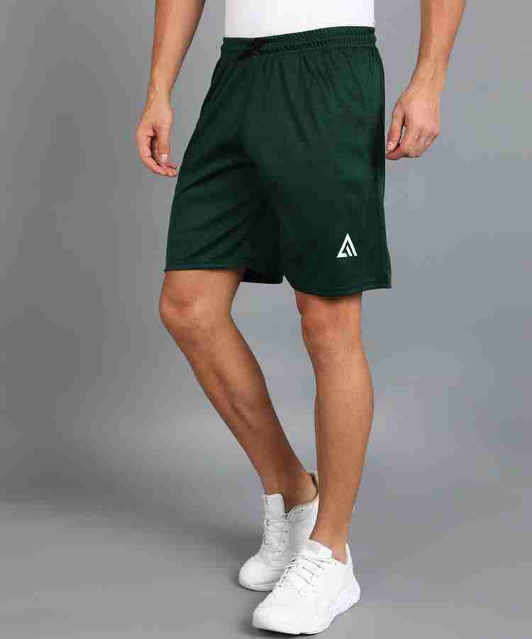 Green athletic shorts mens clearance