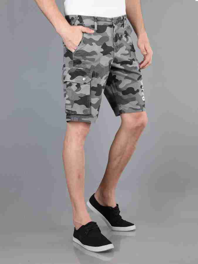 OLD GREY Military Camouflage Men Grey Cargo Shorts Buy OLD GREY