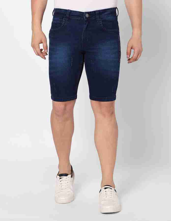 Denim shorts mens india clearance