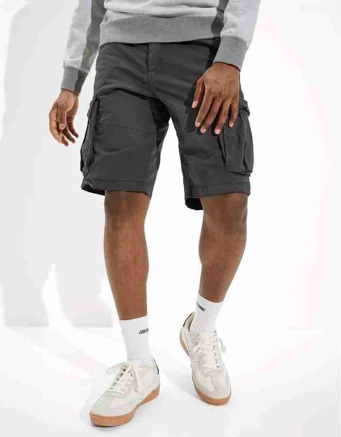 Dark grey cargo shorts clearance