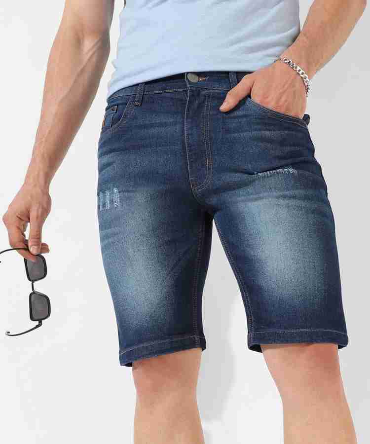CAMPUS SUTRA Distressed Men Denim Dark Blue Denim Shorts Buy CAMPUS SUTRA Distressed Men Denim Dark Blue Denim Shorts Online at Best Prices in India Flipkart
