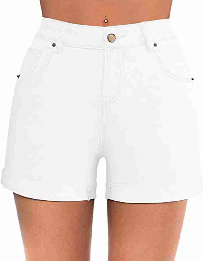 White denim shorts womens india shop