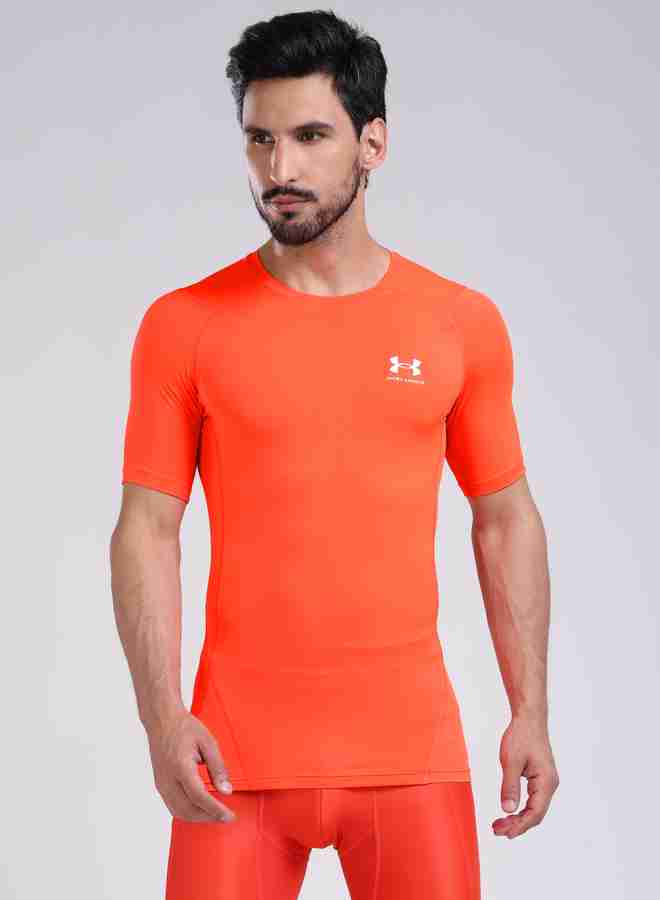 Under armour red compression shorts discount