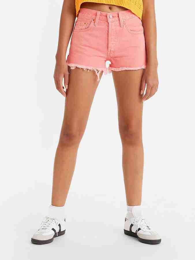 Pink levi on sale shorts