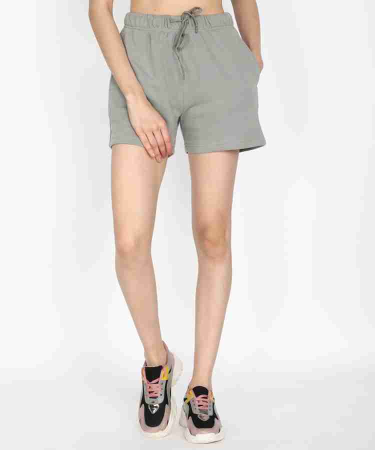 FOREVER 21 Solid Women Grey Regular Shorts Buy FOREVER 21 Solid Women Grey Regular Shorts Online at Best Prices in India Flipkart