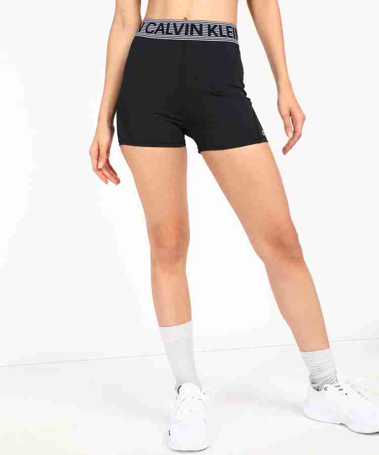 Calvin Klein Jeans Solid Women Black Sports Shorts Buy Calvin