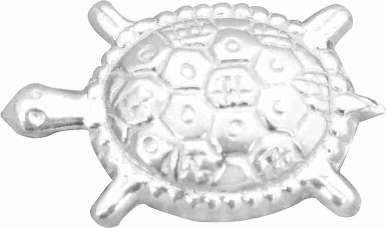 KMJ pure silver tortoise silver turtle chandi ka kachua wt. 1 gram Decorative Showpiece 0.3 cm Price in India Buy KMJ pure silver tortoise silver turtle chandi ka kachua wt