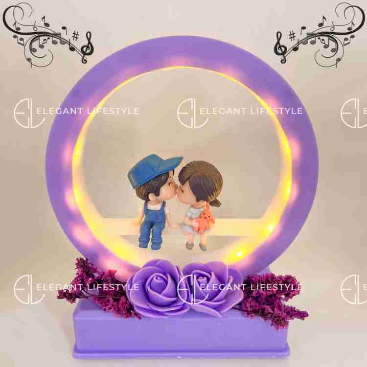 Elegant Lifestyle Musical Love Light Couple Gift for Anniversary