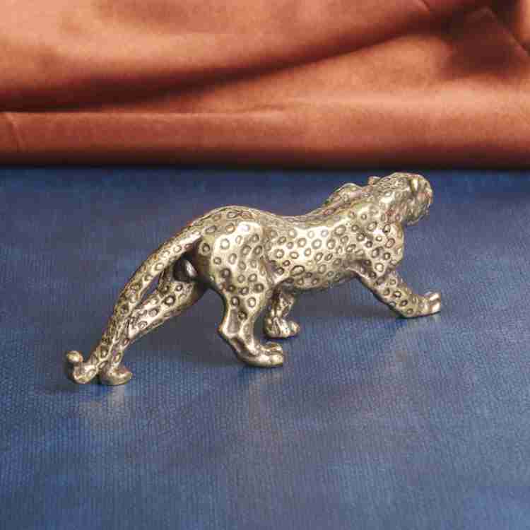 Buy Brass Powerful Cheetah Idol Table Showpiece Décor Jaguar Feline Cat  Leopard Statue Realistic Zodiac Weight 1.360 KG Approx. Online in India 