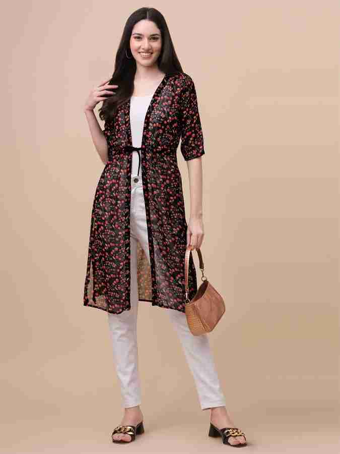 Flipkart kurti with shrug top