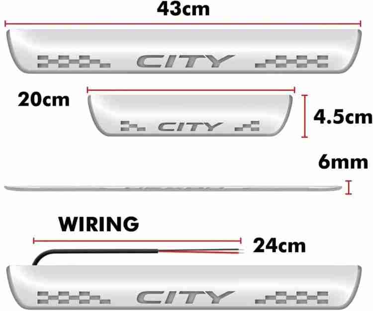 Honda city door sill plate deals