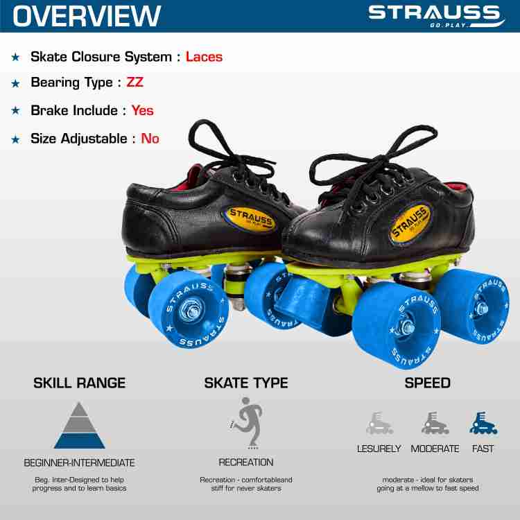 Strauss Fix Body Shoe Skate With Rubber Wheel Gripper Ideal For Kids 7 8 Years Shoe Skates Size 13 UK Buy Strauss Fix Body Shoe Skate With Rubber Wheel Gripper