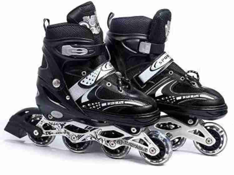 NHI INTERNATIONAL High quality Skating shoe have different and with PU LED. black In line Skates Size 6 9 UK Buy NHI INTERNATIONAL High quality Skating shoe have different and with PU LED. black