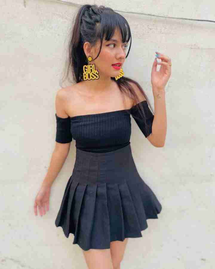Buy Black Skirts for Women by N-Gal Online
