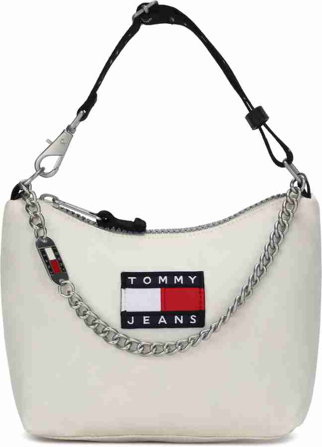 TOMMY HILFIGER White Sling Bag TJW HERITAGE SHOULDER BAG Ancient