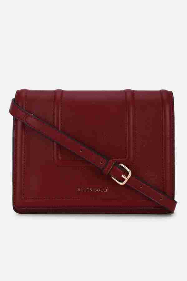 allen solly red sling bag