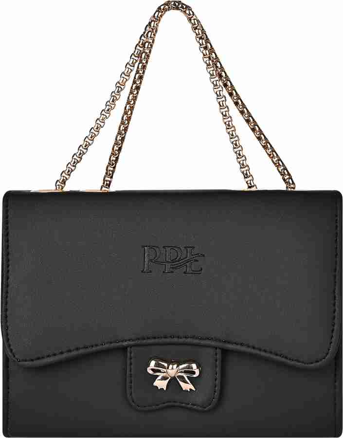 Pramadda Pure Luxury Black Sling Bag Gorgeous Emily Leather Sling Bag For Women Side Crossbody Purse Handbag Girls Classic Black Price in India Flipkart