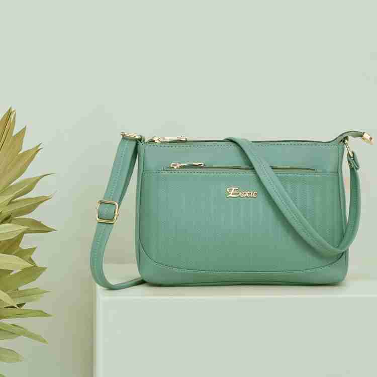 Exotic Green Sling Bag Pop colour Sling bag Green Price in India Flipkart