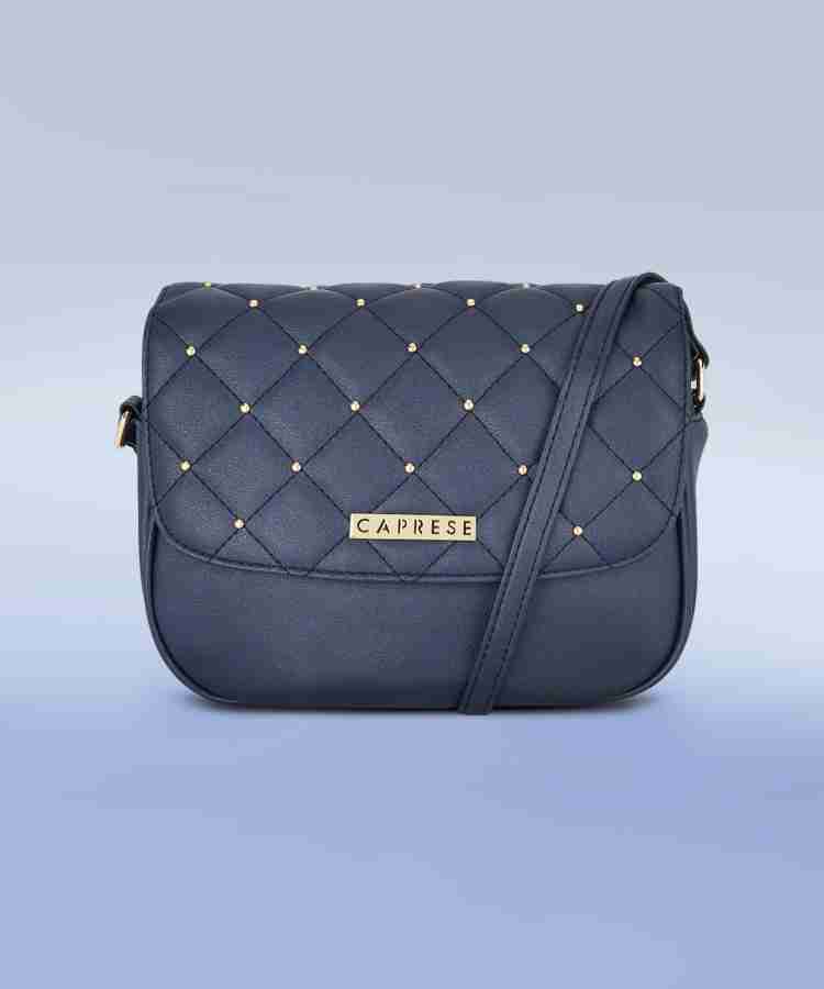 Caprese Blue Sling Bag Zesty Sling Medium Blue Blue Price in India Flipkart