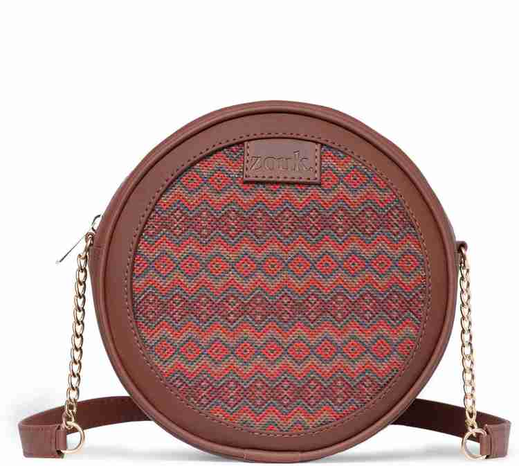 ZOUK Multicolor Sling Bag Gwalior Weaves Round Sling Bag Multicolor Price in India Flipkart