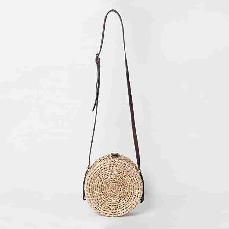 Round cane sling bag discount