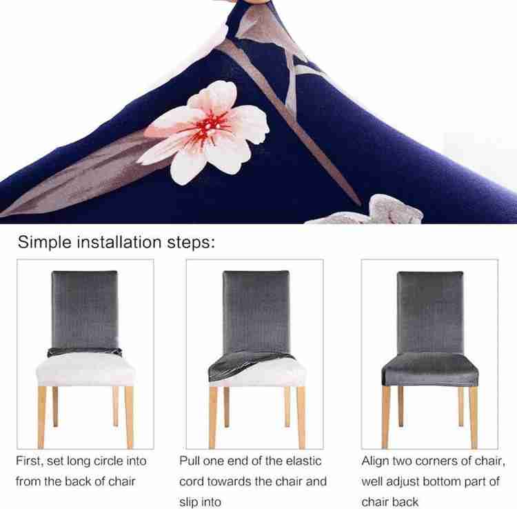 1PCS Universal Elastic Chair Cover Floral Seatcover Stretch Wedding Home  Decor