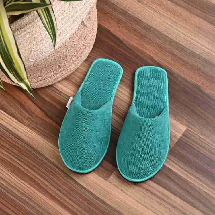 Womens sales green slippers