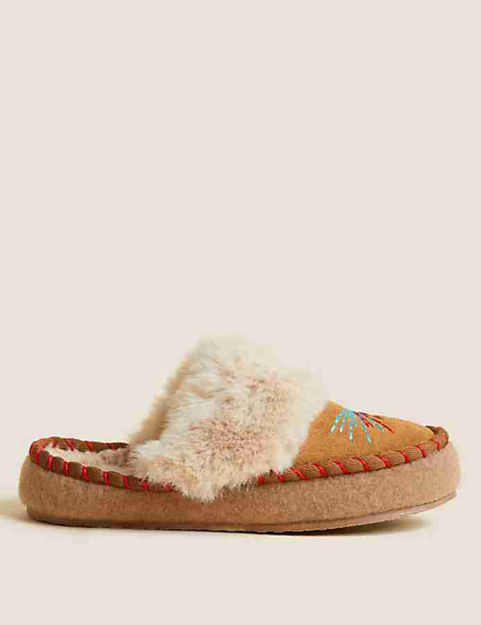 Womens slippers at marks and 2024 spencer