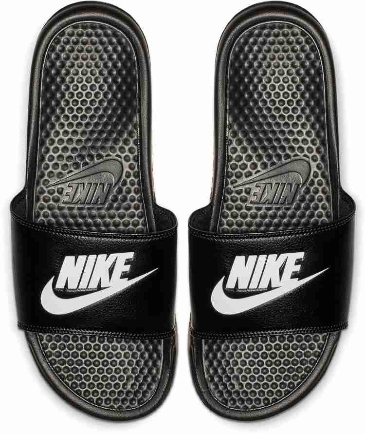 Nike benassi cheap gold black