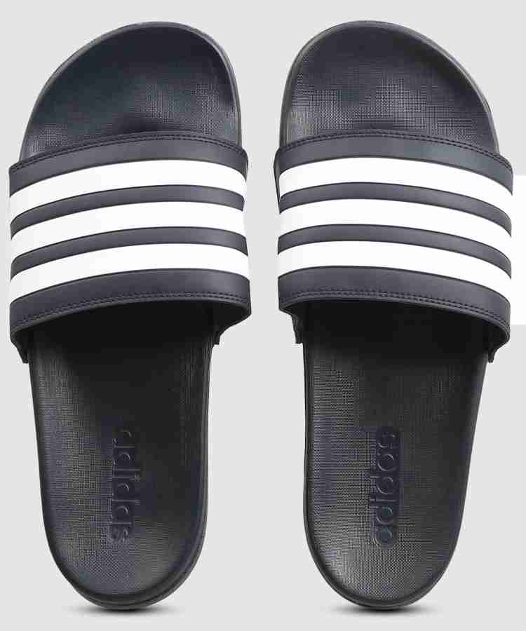 Adidas comfort slides discount grey