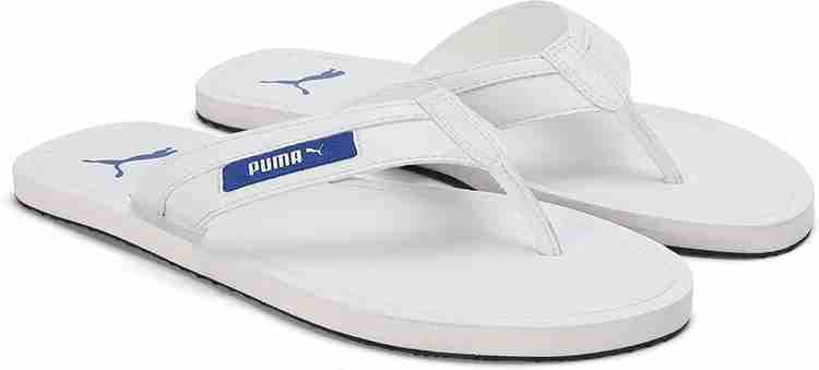 Puma mens white deals flip flops