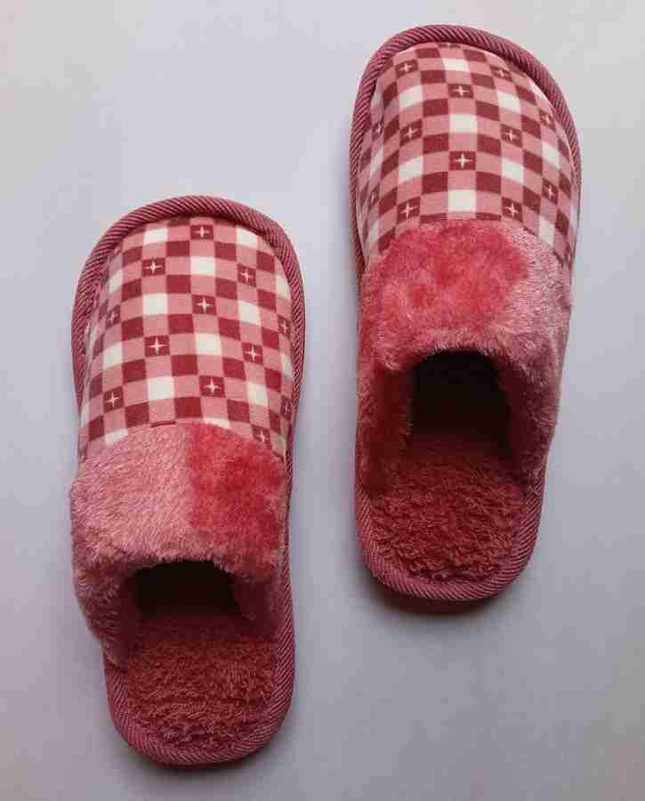 Plaid house store slippers