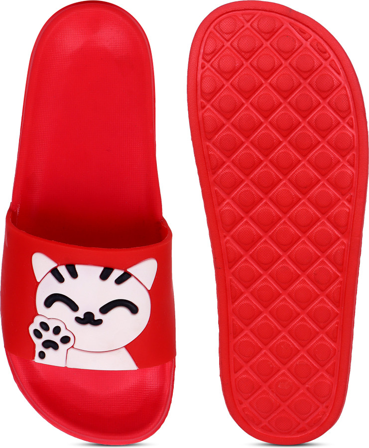 Pampy Angel Women Welcome Home Red Slippers, Women Home Slides, Girls  Casual Chappals, Bathroom Footwear, Trendy Flipflops For Daily Wear,  Walking Slippers Slides - Buy Pampy Angel Women Welcome Home Red Slippers,