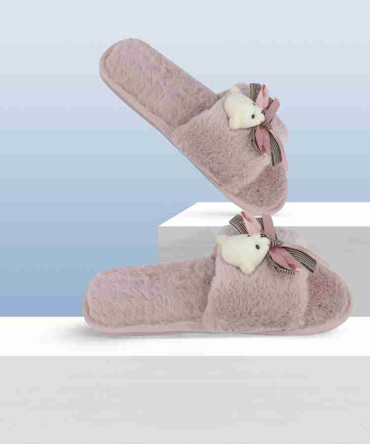 Womens soft best sale bottom slippers