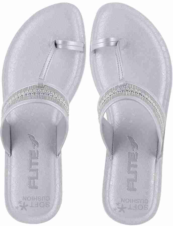 Silver diamante flip discount flops